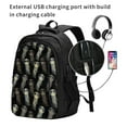 thumbnail image 2 of Balery Jellyfish Print USB Charging Backpack for Men and Women - Water-Resistant, Anti-Theft Laptop Backpack with USB Port for Travel, Work, School, and College, 2 of 7