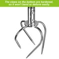 Manual Twist Tiller, Allsteel Garden Claw Cultivator w/4 Claws and Soft Rubber Handle, Garden