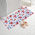 thumbnail image 2 of Pioneer Flower Floral Print Pattern Bathroom Rugs Mat, Non Slip Microfiber Bathroom Rug with Rubber Backing, Soft Mats for Bathroom Floor Tub Shower, 24"x60", 2 of 5