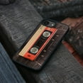 thumbnail image 4 of WIRESTER Shockproof Soft Rubber Cover Case for Apple iPhone 16e 6.1" 2025, Red Vintage Cassette Tape, 4 of 5