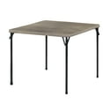 thumbnail image 3 of (2 pack) Mainstays Folding Card Table, 34 in Square, Rustic Oak Walnut, 3 of 11
