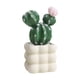thumbnail image 2 of Faux Cactus Greenery in Ceramic Pot for Home Office Desk Decor 1-Piece, 2 of 6