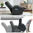 thumbnail image 6 of Power Lift Recliner Chair with Heat and Massage, Lift Chairs for Standing Assistance, 2 Cup Holders, 4 Pockets, USB Charge Port, Breathable Leather, 6 of 6