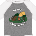 thumbnail image 4 of Inktastic My First Camping Trip-camping Hedgehog Boys or Girls Long Sleeve Baby Bodysuit, 4 of 5