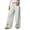 Gray-1, variant on Women's Wide Leg Sweatpants Thick Thermal Drawstring Pants Side Pockets, Elastic Waist, Solid Color, High Waisted Baggy Pants, Straight Leg Trousers, For Daily Wear, Streetwear