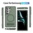 thumbnail image 3 of Dteck for Magnetic Case for Samsung Galaxy S25, Shockproof Kickstand Magnetic Car Mount Compatible Dual Layer Military-Grade Protection Heavy Duty Hard Back Cover, F, 3 of 8