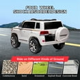 thumbnail image 5 of Kids Ride-On Car 2 Seaters, 12V Licensed Toyota Land Cruiser Electric SUV Police Car Battery Powered Toy Truck with Remote Control,2 Motors, 3 Speeds, Music, Horn, LED Lights, 5 of 8