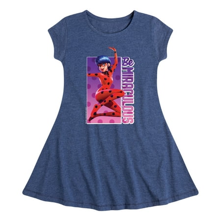 

Miraculous Lady Bug and Cat Noir - Be Miraculous - Toddler And Youth Girls Fit And Flare Dress