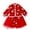 Red, variant on Toddler Kids Baby Children Fairy Hanfu Dresses for Chinese New Year Lined Warm Princess Dresses Embroidery Tang Suit with Bag Performance