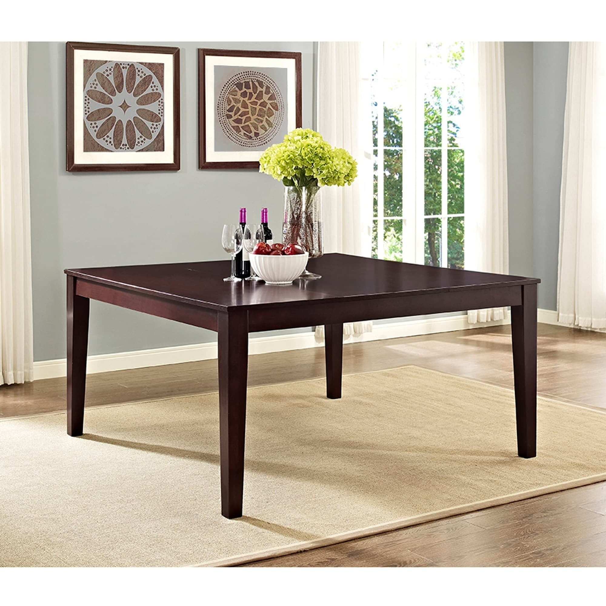 Middlebrook Designs 60 Square Dining Table Cappuccino 60 X 60 X
