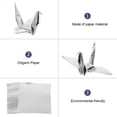 thumbnail image 4 of 200 sábanas de papel de origami de origami brillante papel cuadrado de origami artesanía hecha a mano, 4 of 6