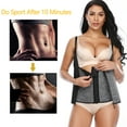 thumbnail image 4 of FITVALEN Waist Trainer Vest for Women Zipper Corset Body Shaper Tummy Control Neoprene Cincher Tank Top with Straps, 4 of 7