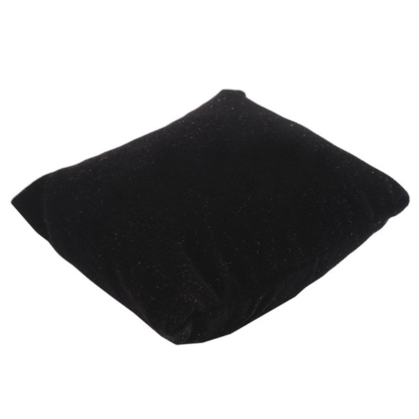 Sonducket Almohada Cojín Algodón Suavidad Reloj de Escaparate Exhibición Almohadas Relojes Caja Suministro Mostrar Accesorios Ropa, zapatos y accesorios Miscelánea negro 8 * 8 * 3.5 cm