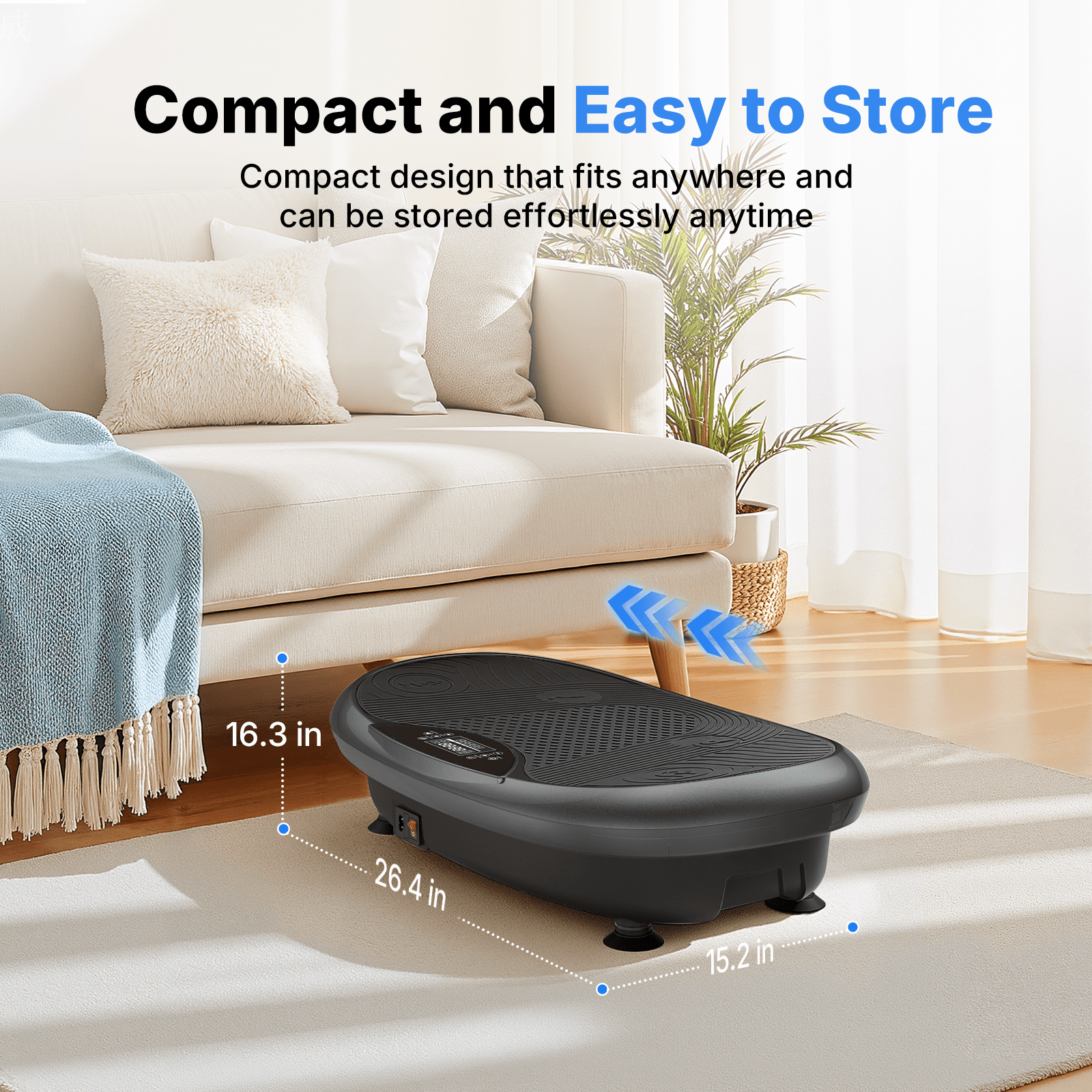 MERACH 4D Vibration Plate Exercise Machine, 120 Speed Levels, 440W Motor, Full-Body Vibration Platform with Bluetooth Speaker, LED Lights, Resistance Bands, 440 lb Capacity