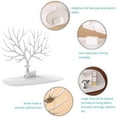 thumbnail image 5 of Jewelry Display, Room Decor, Deer Head Jewelry Pendant Earrings Necklace Holder Hanger Bracelet Rack Hanging Organizer Rack Women Girls, White, 5 of 7