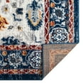 thumbnail image 5 of 8' x 10' Blue Floral Power Loom Area Rug, 5 of 10
