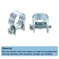 thumbnail image 4 of Unique Bargains 10Pack Mini Fuel Line Pipe Hose Clamp Clip, Adjustable 14-16mm, Zinc Plated, 4 of 5