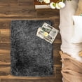 thumbnail image 2 of Phantoscope Ultra Soft Faux Fox Fur Black, Indoor Area Rug, 2 x 3 ft, Rectangle, 2 of 5