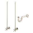 thumbnail image 3 of Water Creation Empire Single Plastic Wash Stand in Polished Nickel & Clear, 3 of 5