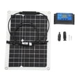 thumbnail image 1 of Kit controlador de panel solar monocristalino de 30 W y 18 V para autocaravana o casa flotante., 1 of 14