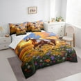 thumbnail image 3 of Homewish Farm Animal Horse 7-Piece Twin Bedding Sets,Colorful Daisy Flower Bedding Comforter Set,Rustic Farmhouse Cabin Sheet Sets For Boys Kids,Luxury Bedroom Decor Reversible, 3 of 8