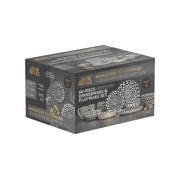 Thyme & Table 60-Piece Medallion Dinnerware & Gold Flatware Set, Service for 6