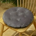 thumbnail image 1 of Nvzi Cojín de asiento para jardín, patio, hogar, cocina, oficina, grueso y cómodo, gris, 16 x 16 pulgadas, 1 of 1