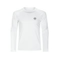 thumbnail image 2 of Sun Protection Clothing Men T Shirt Long Sleeve Quick Dry Rash Guard Top Swim Workout T-Shirts White S, 2 of 7