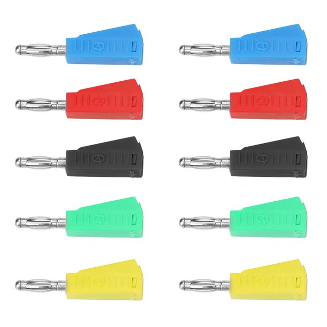 10Pcs P3002 4Mm Nickel Plated Speaker Banana Plug Connector Test Probe Binding Post ,Binding Post