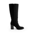 thumbnail image 2 of DREAM PAIRS Women's Knee High Slouch Boots Side Zipper Chunky Heel Tall Boots with Buckle, 2 of 6