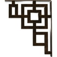 thumbnail image 4 of Ekena Millwork 2"W x 12"D x 15"H Eris Wrought Iron Bracket, (Triple center brace), Antiqued Bronze, 4 of 7