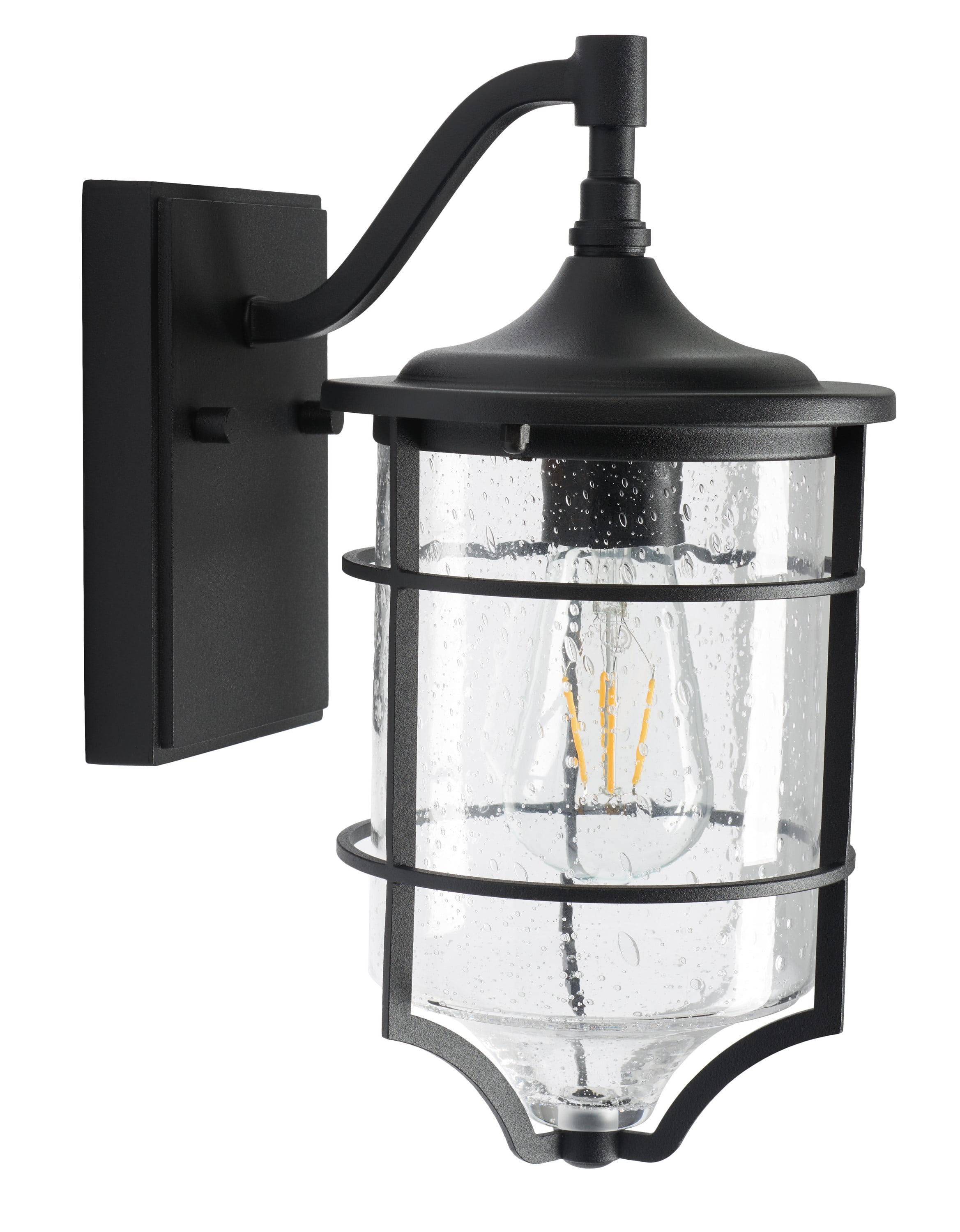 SAFAVIEH Rueda 2-Light ST58,E26 Bronze Steel Wall Sconce with Black Shade, Set of 2