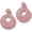 Colorful, variant on Boho Raffia Statement Circle Earrings - Cute Round Dangle Summer Handmade Rattan Jewelry for Women - Lightweight[h5082]