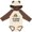 Natural & Brown w Ears, variant on Inktastic My Nonnie Loves Me Grandchild Girls Long Sleeve Baby Bodysuit