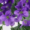thumbnail image 5 of CQCYD under $5 Artificial Hanging Flowers, Fake Hanging Plants Violet Vines UV Resistant for Wall Home Room Garden Wedding Indoor Outdoor Spring Summer Decoration, 5 of 9