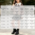 thumbnail image 3 of Xdegoge Girls Contrast Collar Faux Leather Jacket Button Down Outerwear Long Sleeve Fall Winter Warm Coat with Pockets Vintage Kids Casual Fashion Tops, 3 of 9