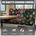 thumbnail image 6 of FOR U DESIGNS Dachshund Snowflake Pattern 3 PCS RV Dinette Cushion Covers Wear-Resistan Camper Seat Covers Dinette Booth Camper Cushion Pillow Cover Sofa Slipover Christmas Decor, 6 of 8