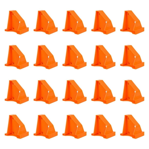 20 espaciadores de suelo, herramienta de instalación para ahorrar tiempo, reutilizables, para suelos de madera. Naranja