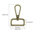 thumbnail image 2 of Uxcell 15Pack Swivel Clasps, 1" D Ring Lobster Clasp Claw Push Gate Snap Hook, Bronze, 2 of 6