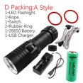 thumbnail image 1 of XML-L2 LED Sea Diving Submarine Yellow Light Waterproof Flashlight Marine Torch ,Powerful Illumination, 1 of 7