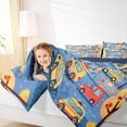 thumbnail image 4 of Castle Fairy Preppy Children Cartoon Car Twin Comforter Sets,Car Theme Bedding Set, 4 of 8