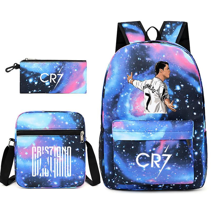 High Quality 3pcs Cristiano Ronaldo Cr7 Backpack Fashion Travel Rucksack  Students Boys Girls School Bag Schoolbag | Fruugo FI