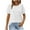 A21 White Womens Summer Tops Clearance Under $5, variant on Xqxayjr Summer Tops Tshirts Shirts for Womens Under $5 Casual Short Sleeve T Shirts Swiss Dot Puff Sleeve Pleated Scooped Neck Trendy Summer Tunic Tops Mother's Day Gifts
