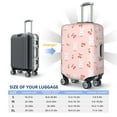 thumbnail image 4 of Disketp Rabbit And Cherry Elastic Travel Luggage Cover Travel Suitcase Protective Cover For Trunk Case Apply To 18''-32'' Suitcase Cover-X-Large, 4 of 7