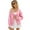 Pink, variant on NAYTOAO Women Heart Print Cropped Cardigan Fall Long Sleeve V-Neck Open Front Knit Sweaters Casual Outerwear