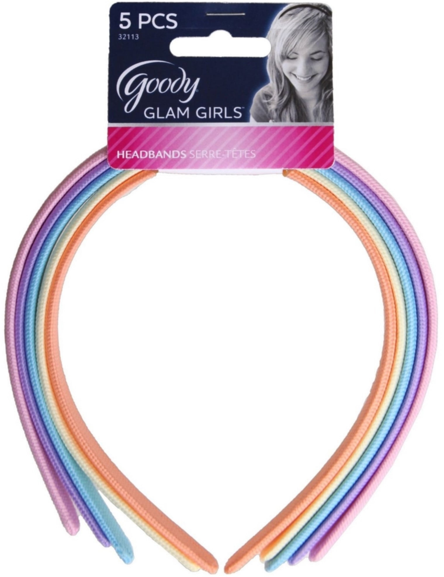 Goody Classics Fabric Headband, Assorted 5 ea (Pack of 2)