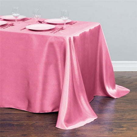 

BITFLY Satin Tablecloth 57x71Inches Rectangular Table Overlay Cover Bright Silk Tablecloth Smooth Fabric Table Decor for Wedding Banquet Table Decoration