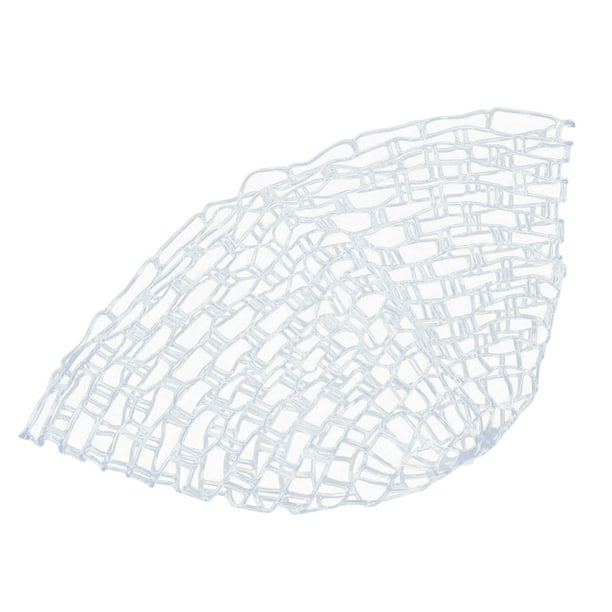 Outdoor Fly Fishing Landing Net Clear Rubber Replacement Mesh Bag(Large) 