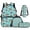 Lemon Capybara, variant on Bulopur Cute Kids 17 Inch Backpack Set, 4 Piece Highland Cow Print School Bookbag with Lunch Box, Water Bottle Holder and Pencil Case for Elementary