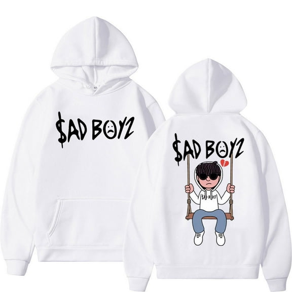 Junior H Sad Boyz 4 Life Print Hoodie Harajuku Hip Hop Oversized Sweatshirts Men Women Fashion Casual Comfort Hoodies Streetwear
